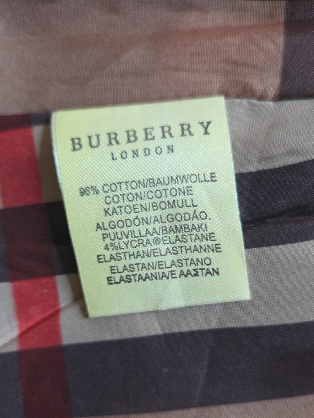 Authentic Burberry London Brown Double-Breasted Trench Coat w/ Nova Check Lining - Picture 5 of 5
